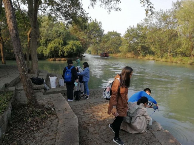 对西溪湿地水体及空气质量进行检测