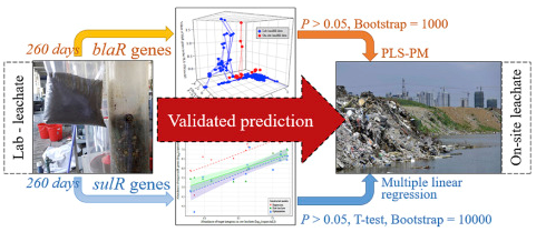 Validated predictive modelling of sulfonamide and beta-lactam resistance genes in landfill leachates-1